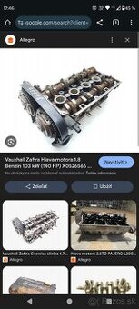 Kúpim hlavu valcov na Opel Zafira b 2006