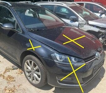 Volkswagen Golf VII 2.0 TDI 2014 predám MOTOR CRBC, TRYSKY