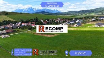 Pozemok so stavebným povolením pre RD – Vojňany, okres Kežma
