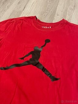 🔴 Červené JORDAN tričko – veľkosť XS