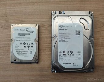 HDD 4TB ( 3,5") a 500GB ( 2,5") Seagate + Darček Zdarma