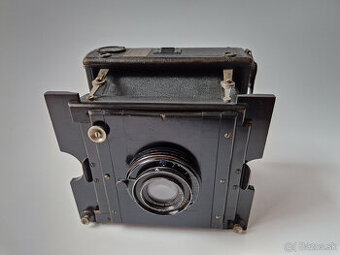 Starý německý vzpěrový měchový fotoaparát Wünsche Victrix