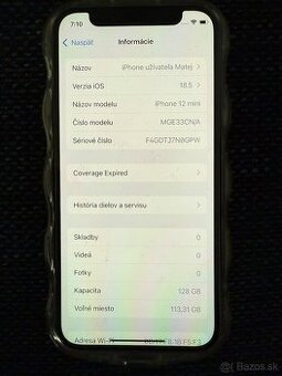 iPhone 12 mini 128GB – čierny