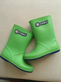 Zelené gumáky velkost 32