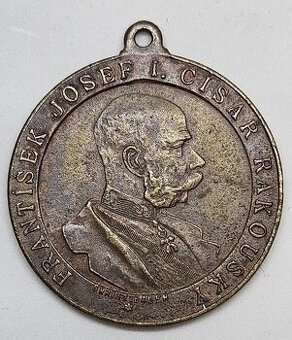 Medaila F.J.I. návšteva cisára v Prahe 1901 - Christlbauer