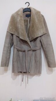 Dámsky kabát jelenicový hnedý S-M