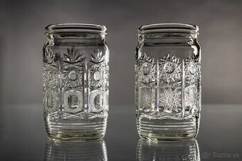 dizajnové krištáľové poháre 2 ks objem 300 ml