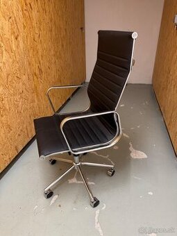 dizajnová kancelárska manažérska stolička - eko koža