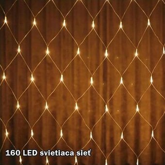 160 LED svietiaca sieť 3,2x1,5m tepla biela - 1
