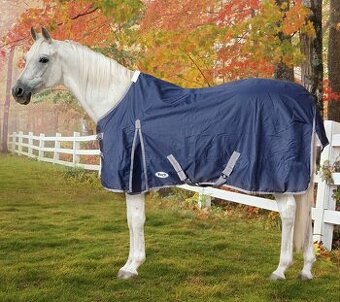 Výbehová nepremokavá deka s flísom - modrá