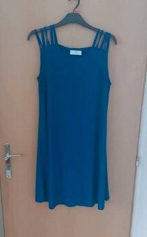 Dámske letné šaty plus size xxl, kráľovská modrá