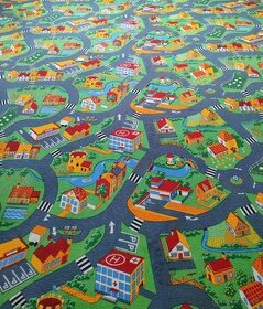 Koberec, detský koberec mesto