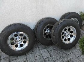 Alu disky 6x139,7 R17 + celoročné pneumatiky 285/70 R17