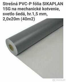Strešná PVC fólia SIKA G15 2.0 m x 20 m  1.5 mm hrúbka