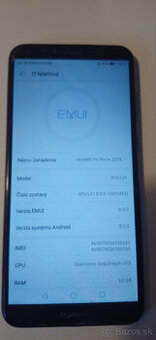predam HUAWEI Y6 Prime 2018, plne funkčný