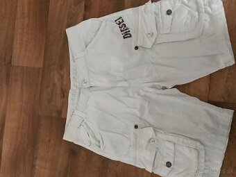 DIESEL white pánske capri nohavice L/XL