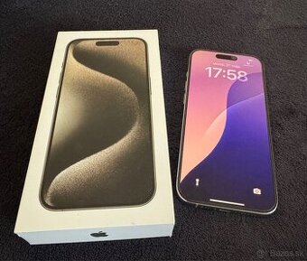iPhone 15 Pro, Natur. Titanium