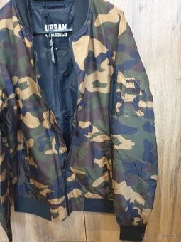 Nová Bunda pánska URBAN CLASSICS Camo Bomber veľkosť M, XL