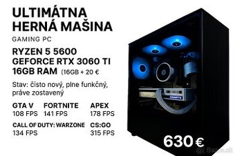 ✅ GAMING PC – RTX 3060 Ti | Ryzen 5 5600 | 16 GB RAM | 2TB S