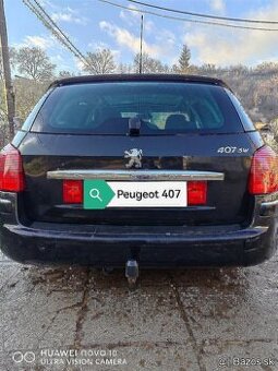 Kompletné kufrové dvere Peugeot 407SW