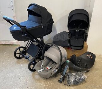 Kočík Cybex Priam 4.0 Sepia Black - Trojkombinácia