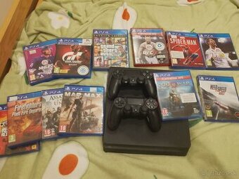 Predám ps4 slim 1TB aj s hrami.