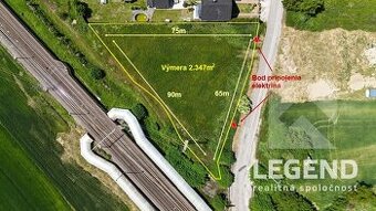 Slnečný stavebný pozemok v Tr.Bohuslaviciach - 2.347m2, IS