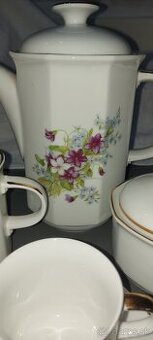 Čajová /kávová/súprava-FIALKY