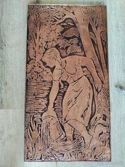 Medeny obraz kuparitaulu ludovy art deco