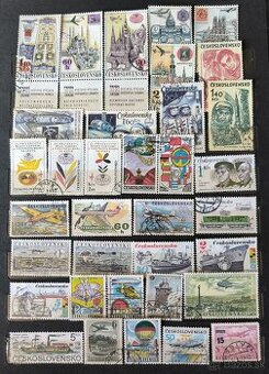 Poštové známky Československo - doprava / kozmos