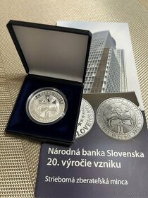 Strieborná minca Národná banka Slovenska 2013 PROOF