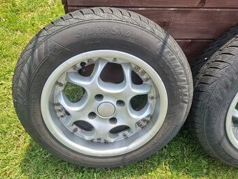 Predám hliníkové disky r15 4x108 s pneumatikami - 1