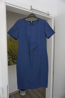 Krasne tmavo modre saty, vel. M/L