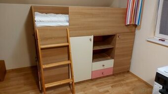 Predám detské vysoké postele na skrinkách - 1