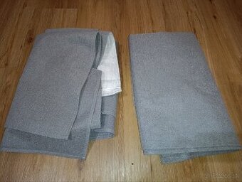 Sivé zatemňujúce závesy 2 ks