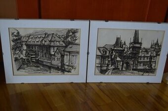 predam dva krasne obrazy malovane ceruzou - 1
