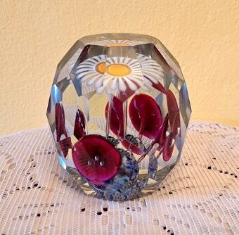 Sklenené Ťažítko Kvetinové