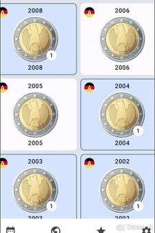 Sada nemeckých mince kompet