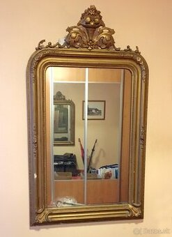 Starožitné barokové zrkadlo