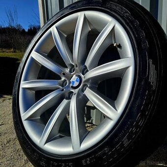 Alu R19 5x120 orig. BMW 5GT + 6GT dvojrozmer + letné pneu