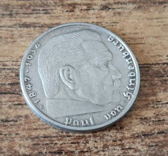 Hindenburg dvojmarkovka striebro