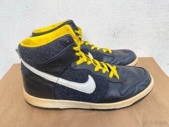 Nike Dunk High Premium Black Tour Yellow - 318714-011