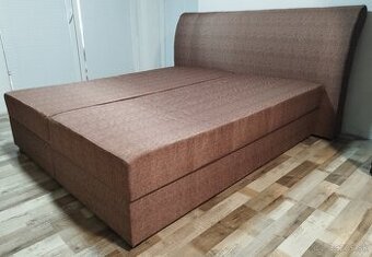hneda manzelska postel 170x195x47 cm
