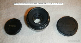 Predám portrétový objektív CANON LENS EF 50mm F1.8 II.