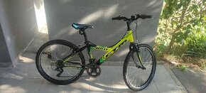 Predám detský bicykel 24 kola CTM zelený neon