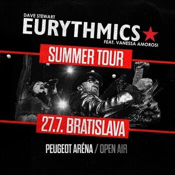 Predám 2 vstupenky na Eurytmics v Bratislave