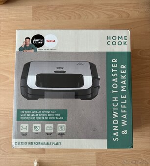 Tefal SW70J – Sendvičovač a vaflovač Jamie Oliver, 2v1, 850W