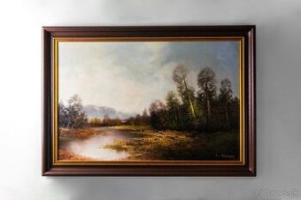 Karl Schmidbauer – olej na plátne, 105×75cm - 1