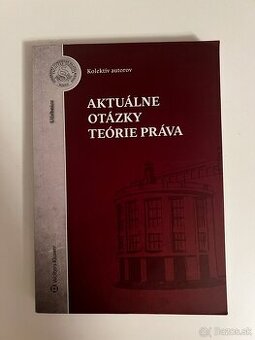 Kniha Aktuálne otázky Teórie práva