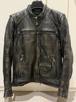 Kožená bunda Harley Davidson Dauntless s odnímateľnými rukáv